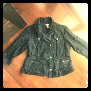 Chico crinkly black dressy jacket